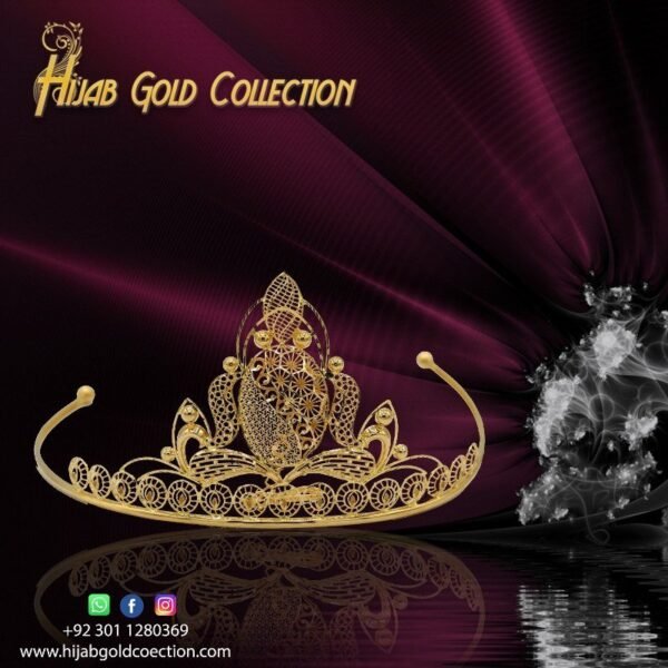 Bridal gold Jewellery Crown Design In Pakistan